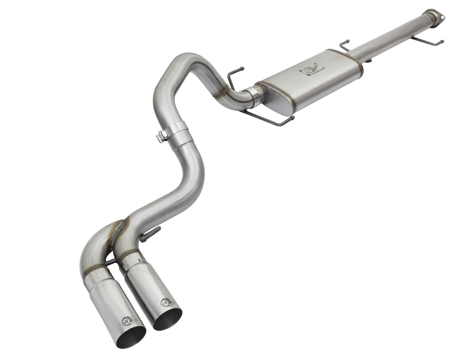 Rebel Series 3 Inch Cat-Back Exhaust System w/ Mid-Side Exit Tips Toyota Fj Cruiser 07-18 V6-4.0L aFe Power