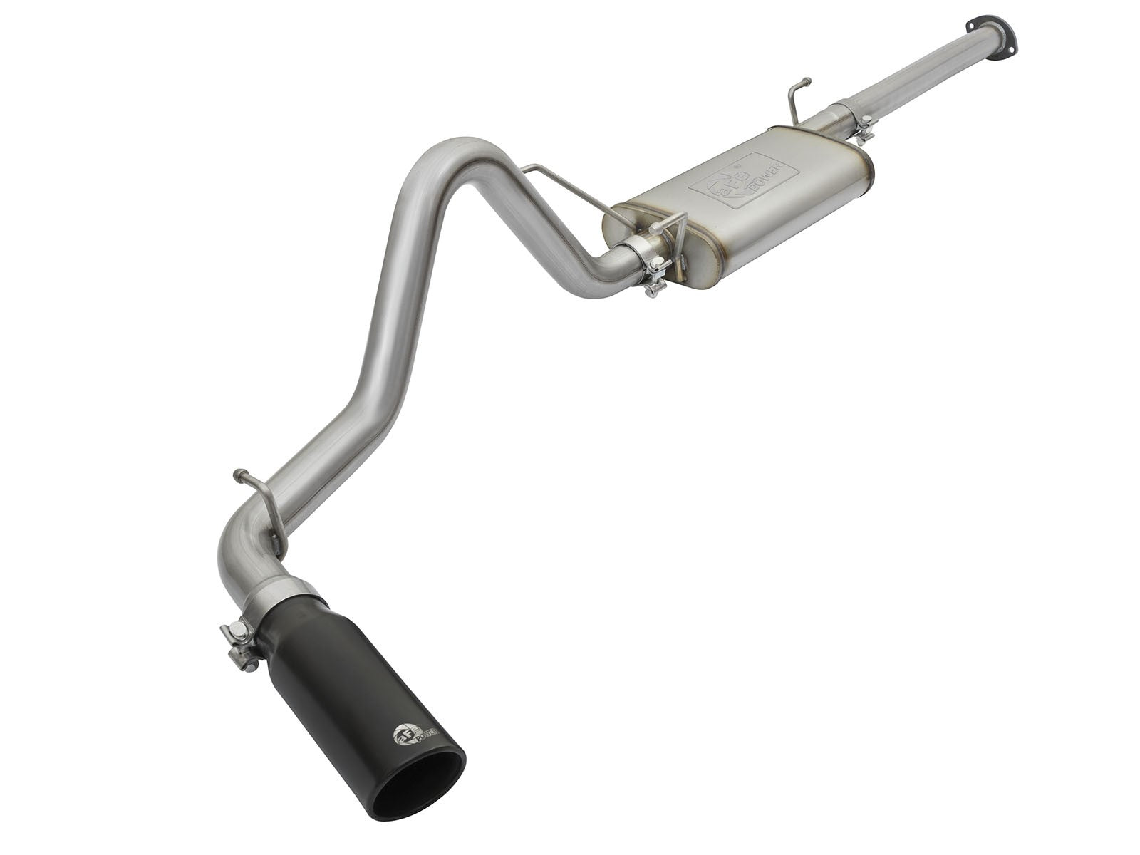 Mach Force-Xp 2-1/2 Inch 409 Stainless Steel Cat-Back Exhaust System w/ Tip Toyota Tacoma 05-12 L4-2.7L aFe Power