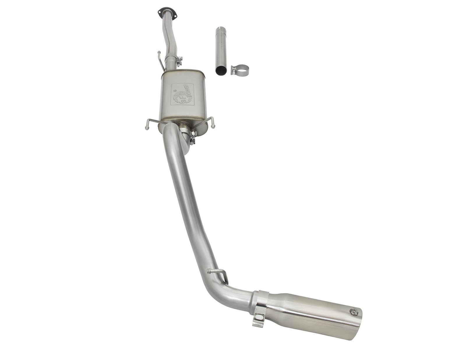 Mach Force-Xp 2-1/2 Inch 409 Stainless Steel Cat-Back Exhaust System w/ Tip Toyota Tacoma 05-12 L4-2.7L aFe Power