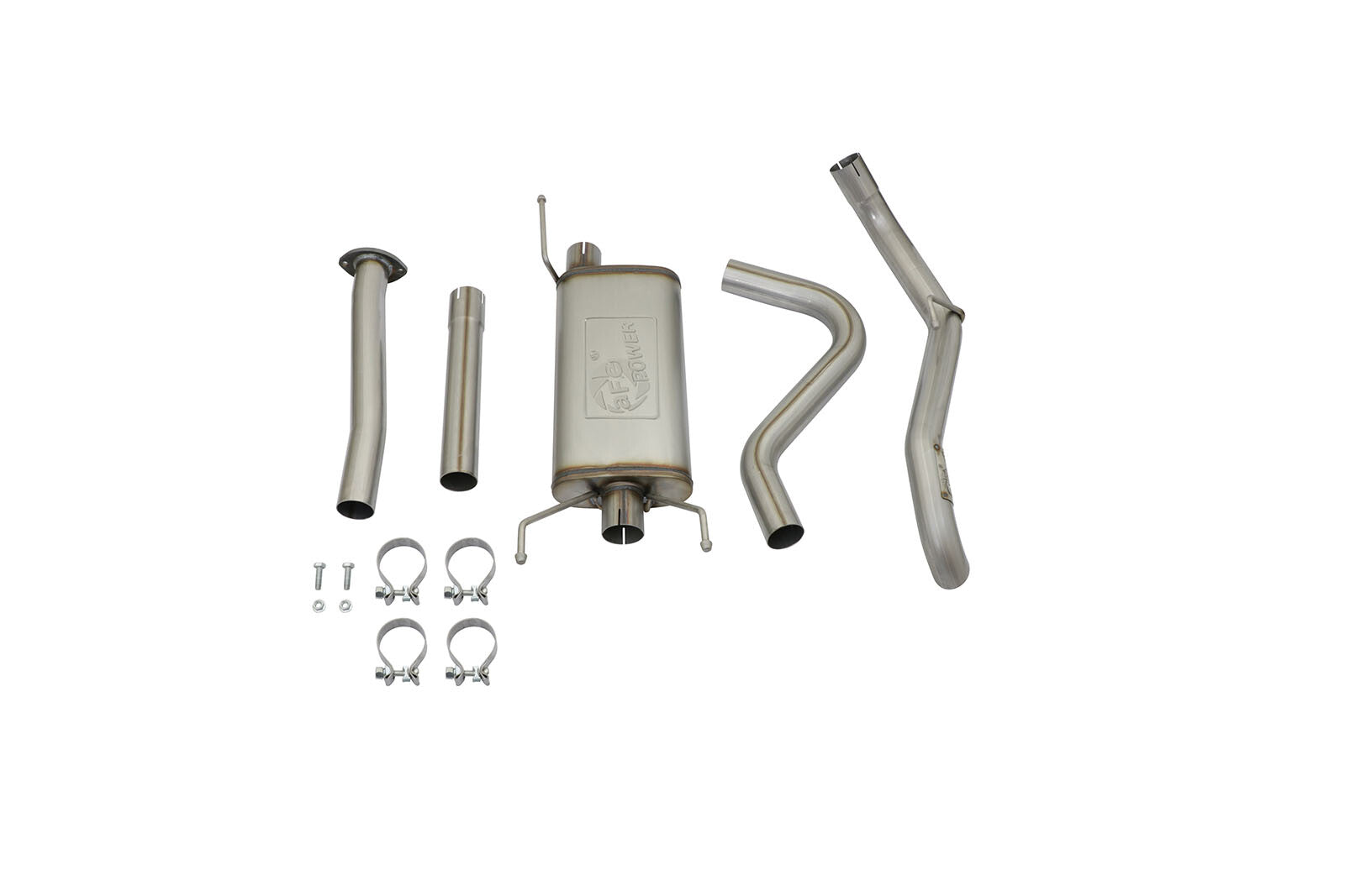 Mach Force-Xp 2-1/2 Inch 409 Stainless Steel Cat-Back Hi-Tuck Exhaust System Toyota Tacoma 16-23 L4-2.7L/V6-3.5L aFe Power