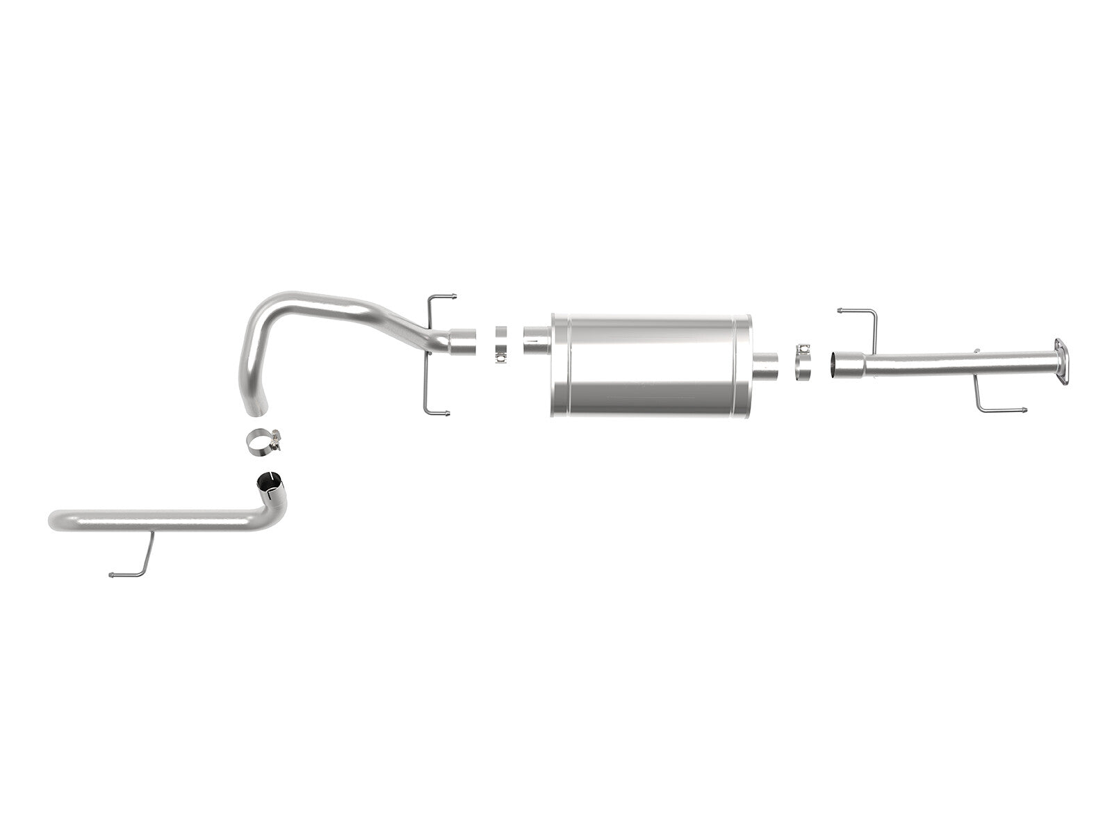 Mach Force-Xp 2-1/2 Inch 409 Stainless Steel Cat-Back Hi-Tuck Exhaust System Toyota 4Runner 10-23 V6-4.0L aFe Power