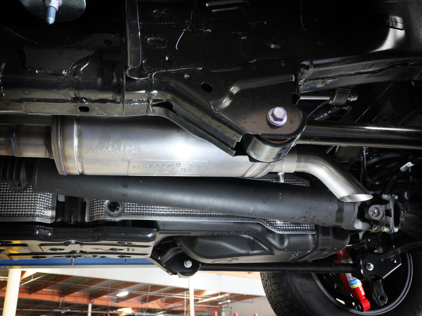 Rock Basher 2-1/2 Inch 409 Stainless Steel Cat-Back Exhaust System Toyota Tacoma 24-26 L4-2.4L (t) aFe Power