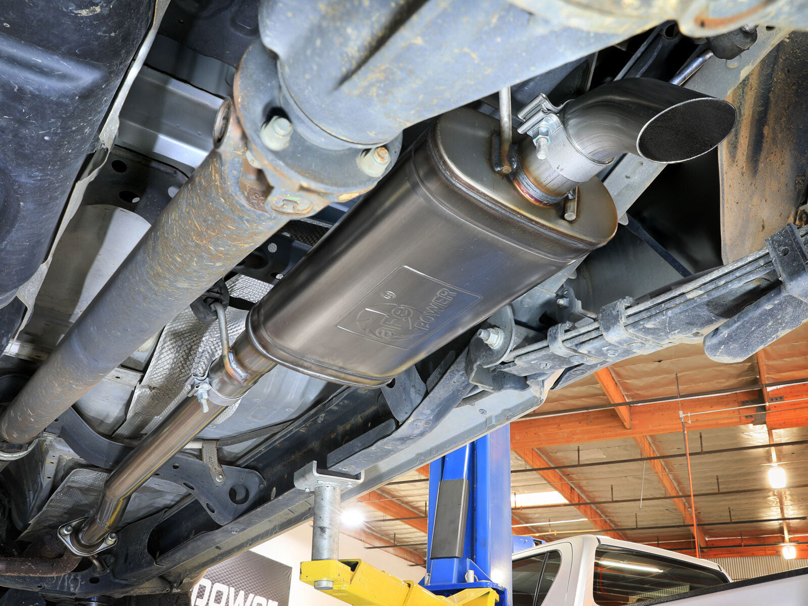 Rock Basher 2-1/2 Inch 409 Stainless Steel Cat-Back Hi-Tuck Exhaust System Toyota Tacoma 05-15 V6-4.0L aFe Power