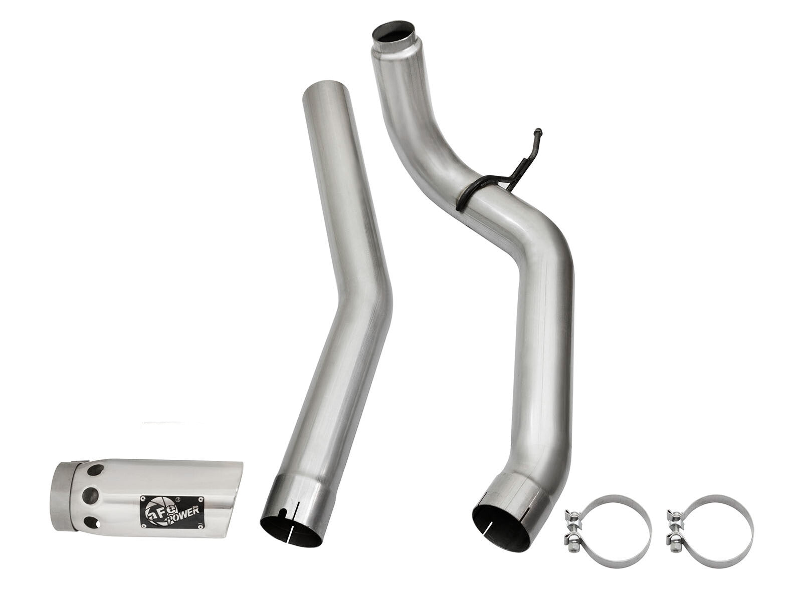 Large Bore-HD 4 Inch Dpf-Back Stainless Steel Exhaust System w/ Tip Nissan Titan Xd 16-19 V8-5.0L (td) aFe Power