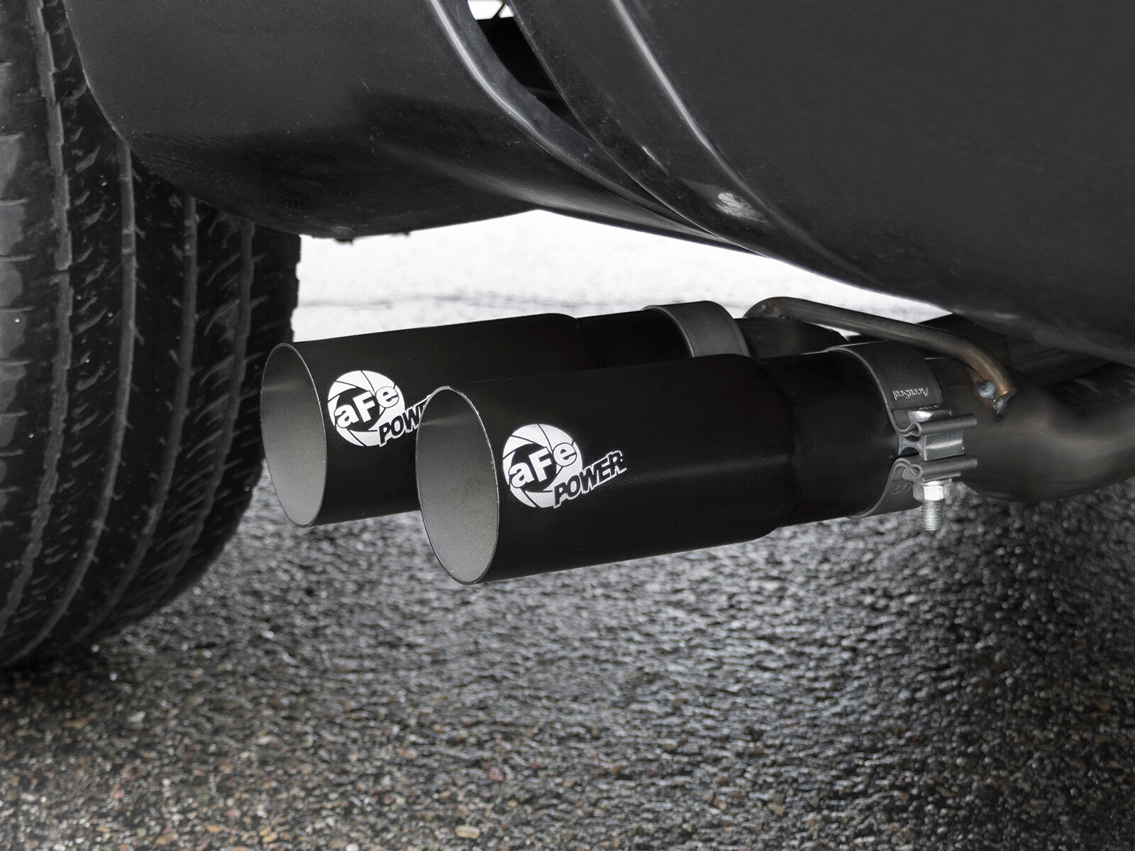 Rebel Series 3 Inch 409 Stainless Steel Cat-Back Exhaust System w/Black Tips Nissan Titan 04-15 V8-5.6L aFe Power