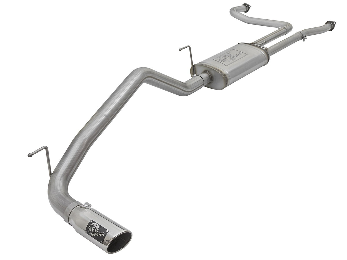 Mach Force-Xp 2-1/2 Cat-Back Exhaust System w/ Polished Tip Nissan Titan 17-24 V8-5.6L aFe Power