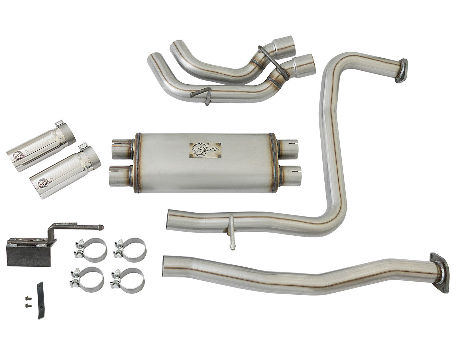 Rebel Series 2-1/2 Cat-Back Exhaust System w/ Tip Nissan Titan 17-24 V8-5.6L aFe Power