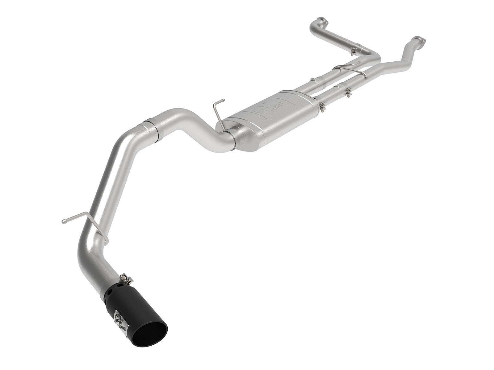 Mach Force-Xp 3 Inch to 4 Inch 409 Stainless Steel Cat-Back Exhaust System Nissan Titan Xd 16-24 V8-5.6L aFe Power