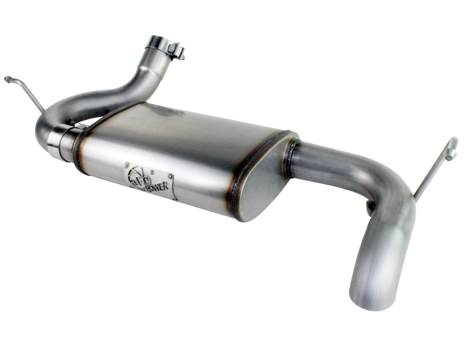 Mach Force-Xp 2-1/2 Inch 409 Stainless Steel Axle-Back Hi-Tuck Exhaust System Jeep Wrangler (JK) 07-18 V6-3.6L/3.8L aFe Power