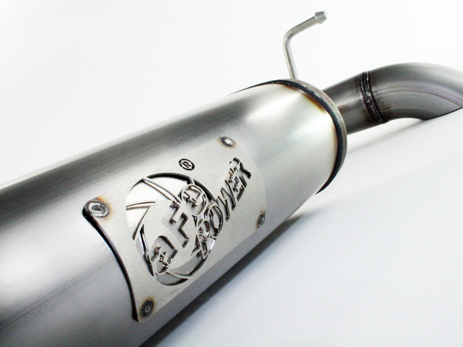 Mach Force-Xp 2-1/2 Inch 409 Stainless Steel Axle-Back Hi-Tuck Exhaust System Jeep Wrangler (JK) 07-18 V6-3.6L/3.8L aFe Power