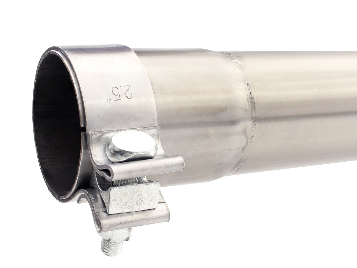 Mach Force-Xp 2-1/2 Inch 409 SS Cat-Back Hi-Tuck Exhaust w/14 Inch muffler Jeep Wrangler (JK) 07-18 V6-3.6L/3.8L aFe Power
