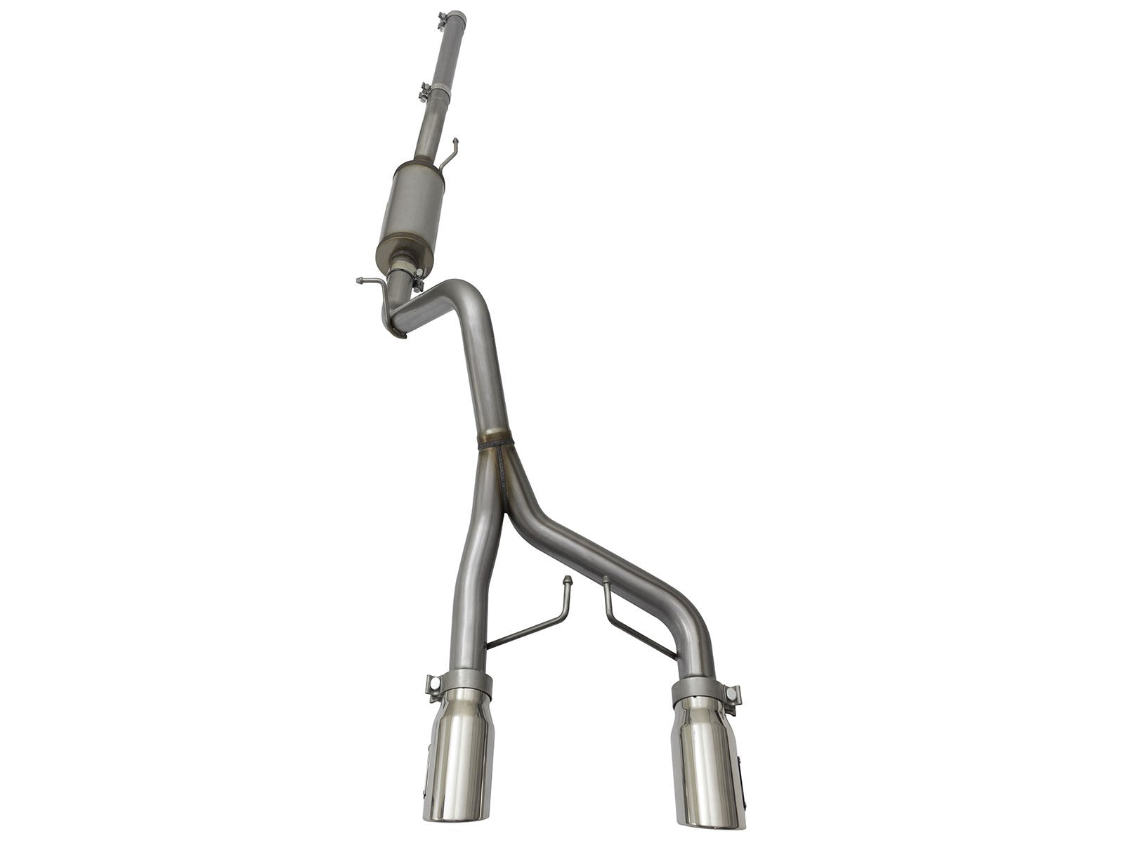 Rebel Series 2-1/2 Inch 409 Stainless Steel Cat-Back Exhaust System w/Polished Tip Jeep Wrangler (JK) 2/4 Door 07-18 V6-3.6L/3.8L aFe Power