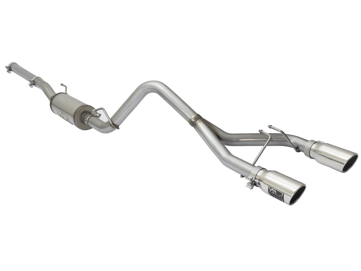 Rebel Series 2-1/2 Inch 409 Stainless Steel Cat-Back Exhaust System w/Polished Tip Jeep Wrangler (JK) 2/4 Door 07-18 V6-3.6L/3.8L aFe Power