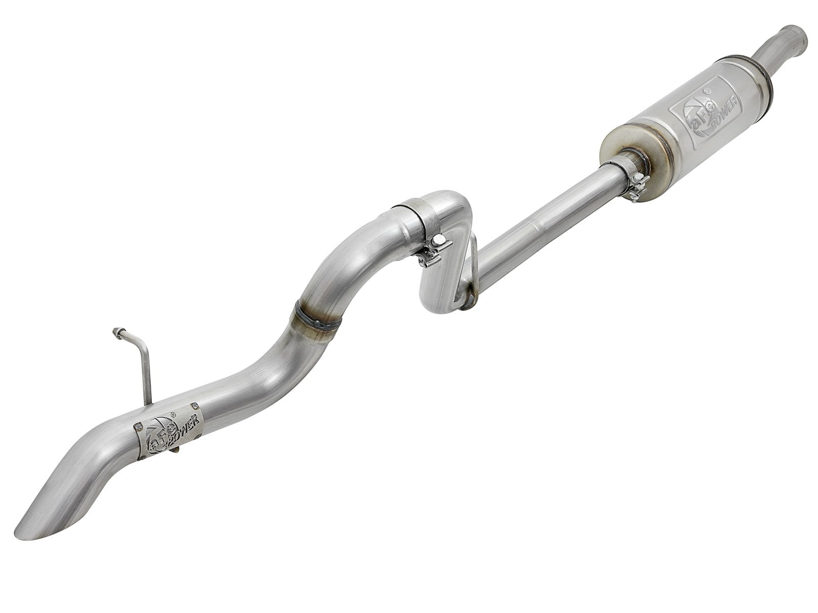 Mach Force-Xp 2-1/2 Inch 409 Stainless Steel Cat-Back Hi-Tuck Exhaust System No Tip Jeep Wrangler (Jl) 18-26 V6-3.6L aFe Power