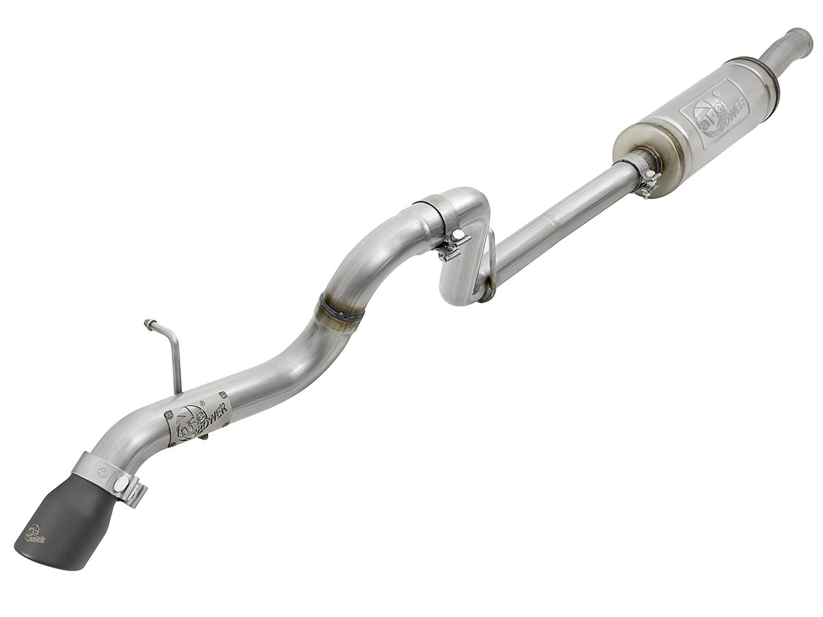 Mach Force-Xp 2-1/2 Inch 409 Stainless Steel Cat-Back Hi-Tuck Exhaust System Black Tip Jeep Wrangler (Jl) 18-26 V6-3.6L aFe Power