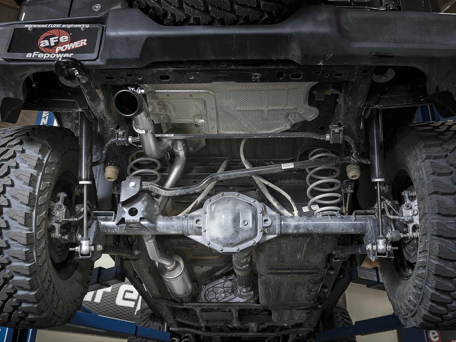 Mach Force-Xp 2-1/2 Inch 409 Stainless Steel Cat-Back Hi-Tuck Exhaust System Black Tip Jeep Wrangler (Jl) 18-26 V6-3.6L aFe Power
