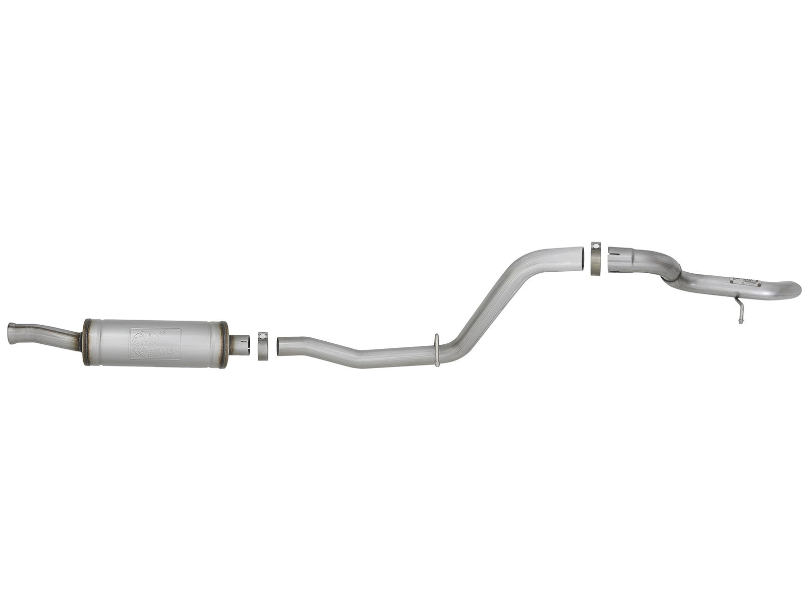 Mach Force-Xp 2-1/2 Inch 409 Stainless Steel Cat-Back Hi-Tuck Exhaust System No Tip Jeep Wrangler (Jl) 18-26 V6-3.6L aFe Power