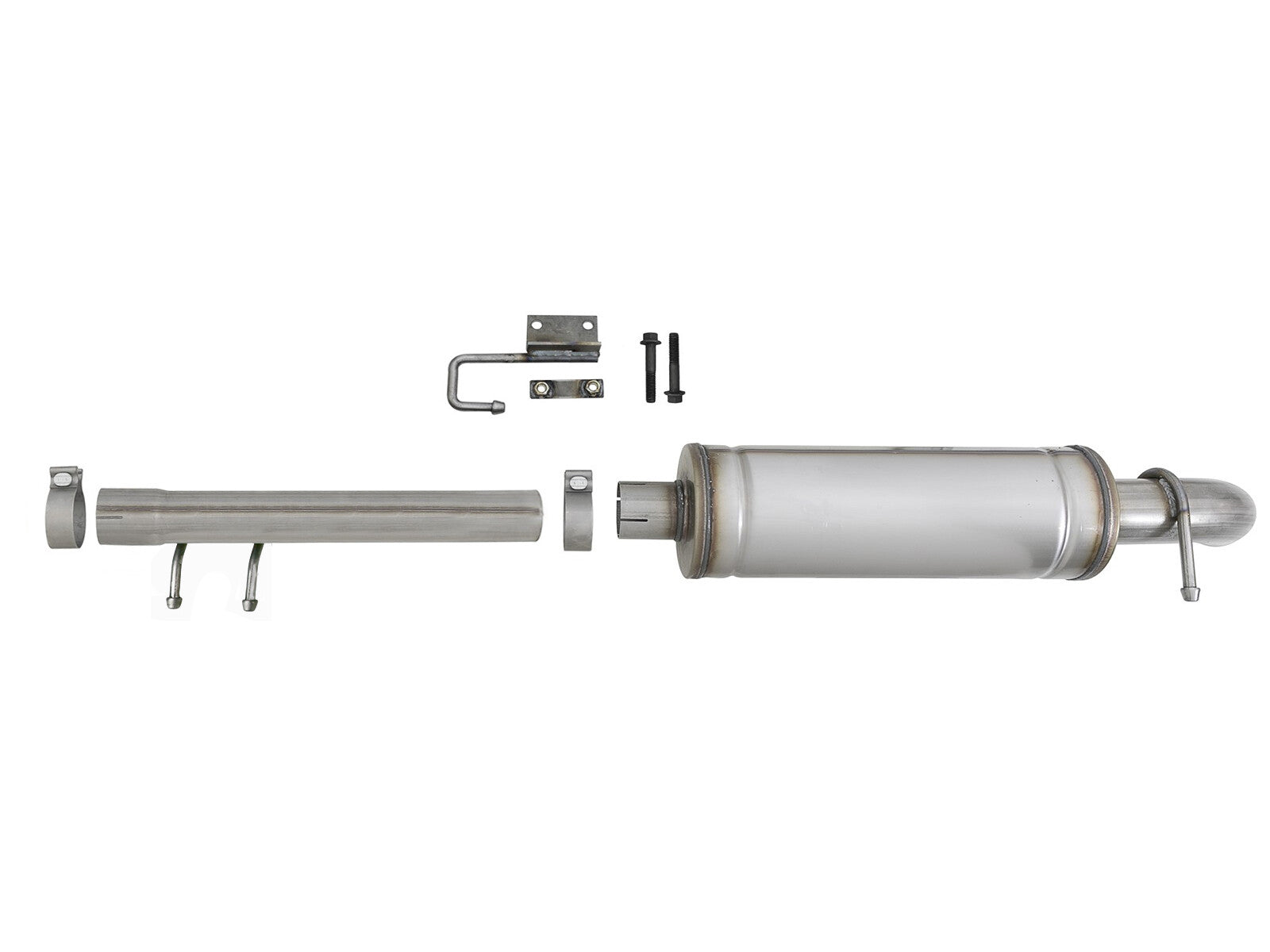 Rock Basher 2-1/2 Inch to 3 Inch 409 Stainless Steel Cat-Back Exhaust System Jeep Wrangler (JK) 07-18 V6-3.6L/3.8L aFe Power