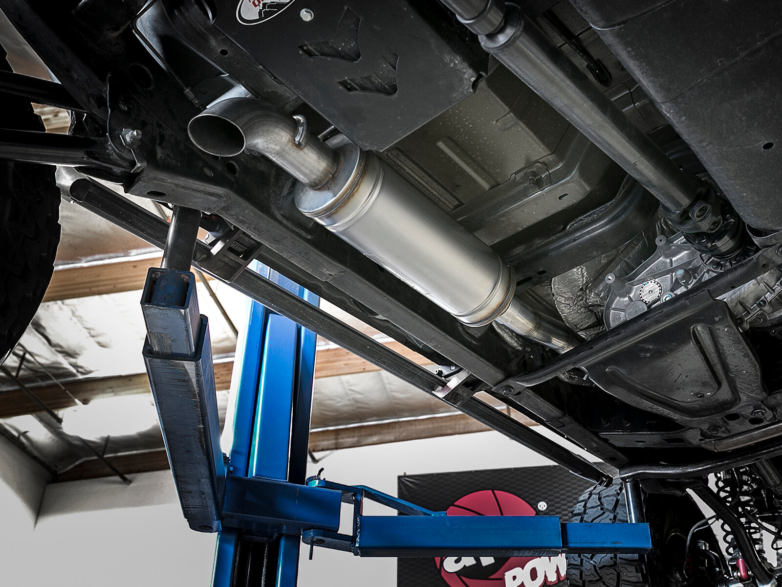 Rock Basher 2-1/2 Inch to 3 Inch 409 Stainless Steel Cat-Back Exhaust System Jeep Wrangler (JK) 07-18 V6-3.6L/3.8L aFe Power