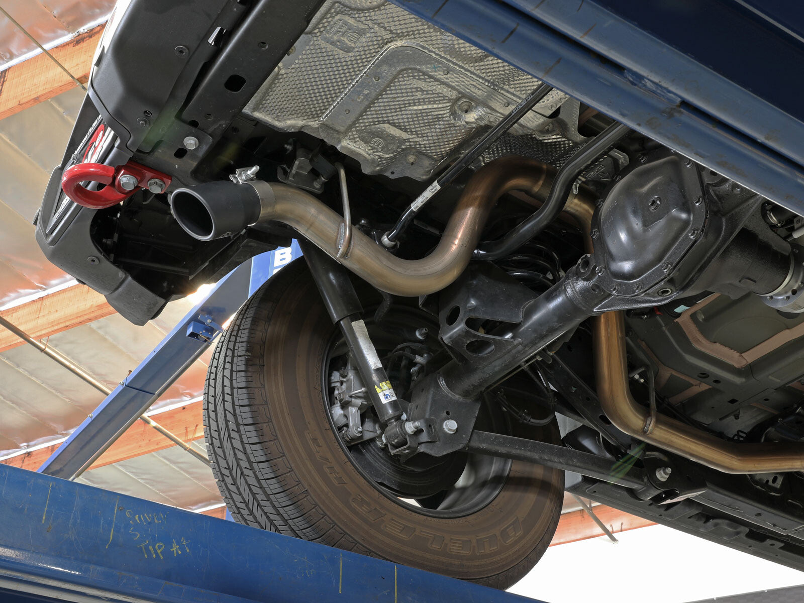 Mach Force-Xp 409 SS Axle-Back Hi-Tuck Exhaust System w/ Tip Jeep Wrangler (Jl) 18-26 L4-2.0L (t)/V6-3.6L aFe Power