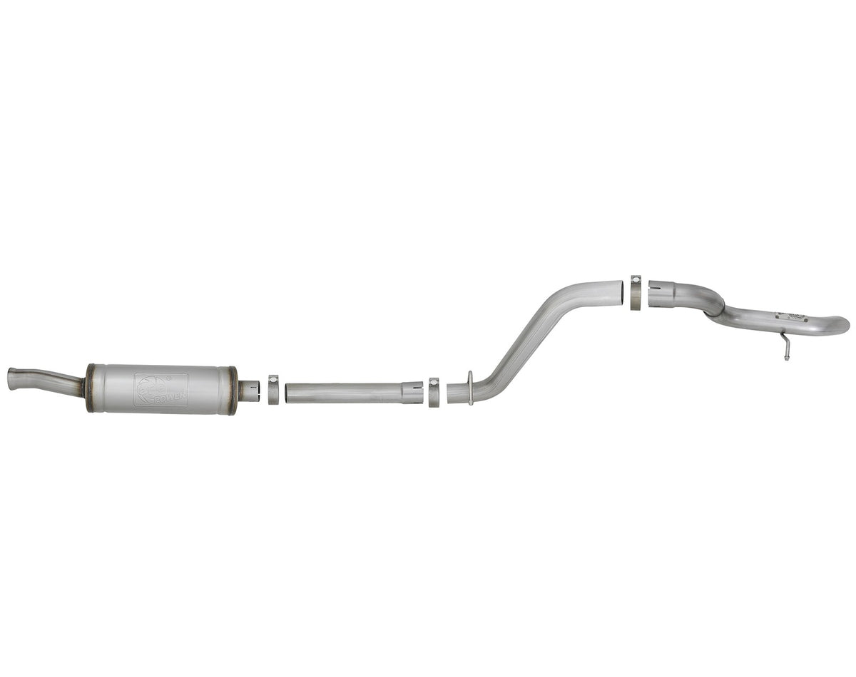 Mach Force-Xp 2-1/2 Inch 409 Stainless Steel Axle-Back Hi-Tuck Exhaust System Jeep Wrangler (Jl) 18-26 V6-3.6L aFe Power
