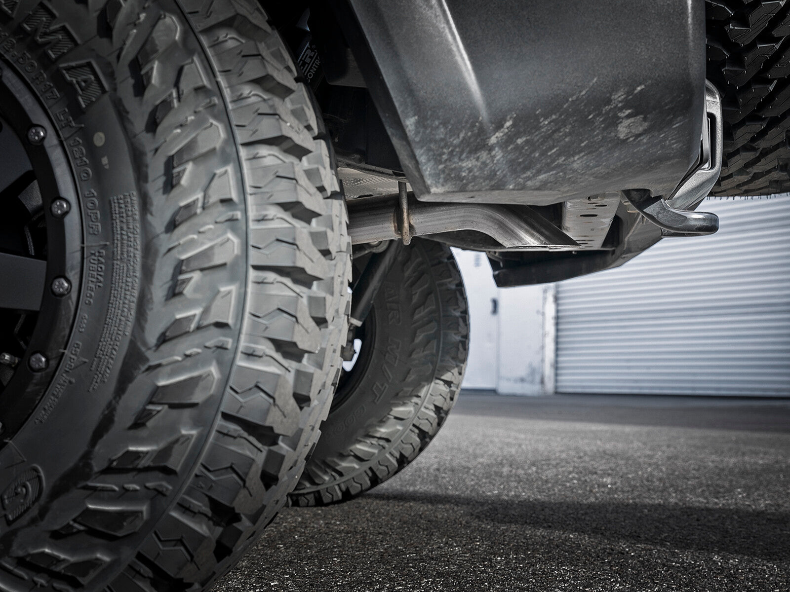 Mach Force-Xp 2-1/2 Inch 409 Stainless Steel Axle-Back Hi-Tuck Exhaust System Jeep Wrangler (Jl) 18-26 V6-3.6L aFe Power