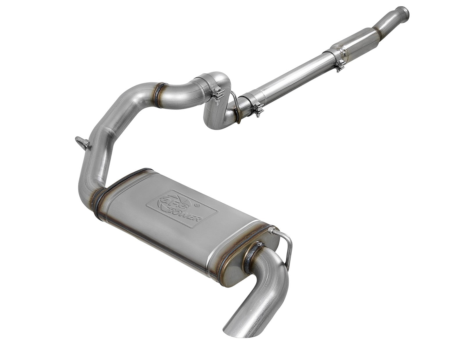 Mach Force-Xp 3 Inch 409 Stainless Steel Cat-Back Hi-Tuck Exhaust System Jeep Wrangler (Jl) 18-26 L4-2.0L (t) aFe Power