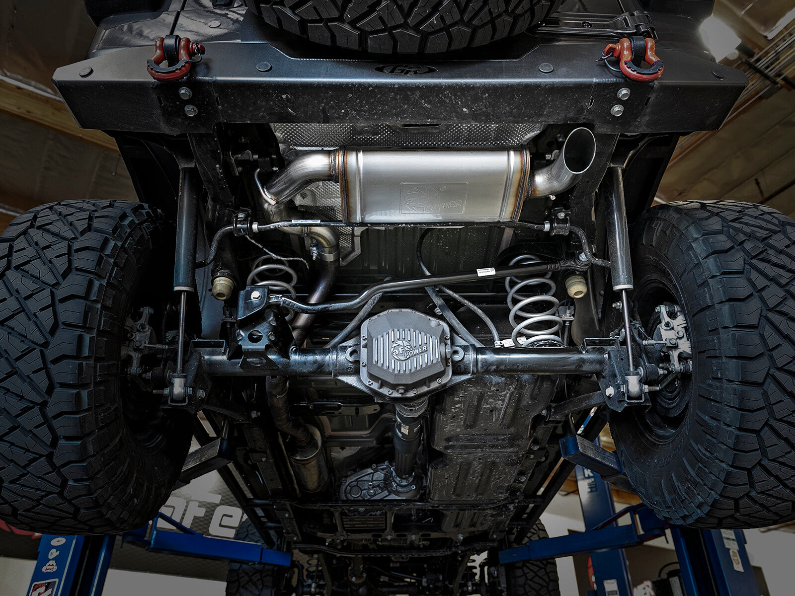 Mach Force-Xp 3 Inch 409 Stainless Steel Axle-Back Hi-Tuck Exhaust System Jeep Wrangler (Jl) 18-26 L4-2.0L (t)/V6-3.6L aFe Power