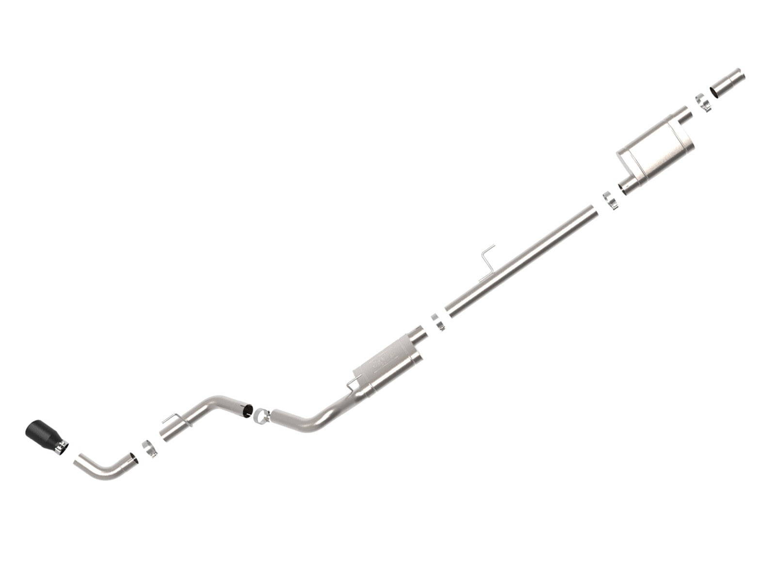 Apollo GT Series 3 Inch 409 Stainless Steel Cat-Back Exhaust System w/ Black Tip Jeep Gladiator (Jt) 20-26 V6-3.6L aFe Power
