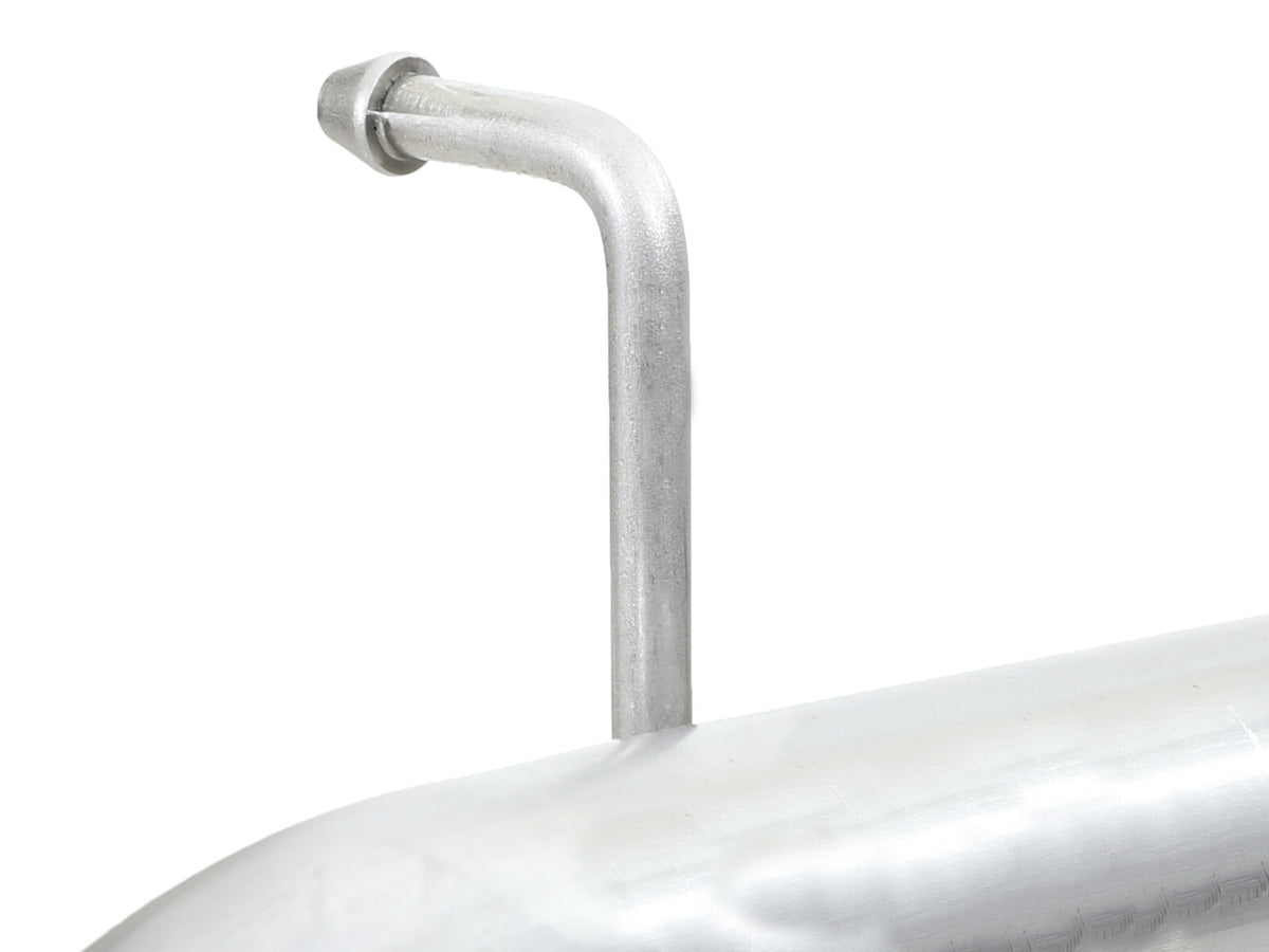 Rebel Series 2-1/2 Inch 409 Stainless Steel Axle-Back Exhaust System Polished Jeep Wrangler (JK) 07-18 V6-3.6/3.8L aFe Power