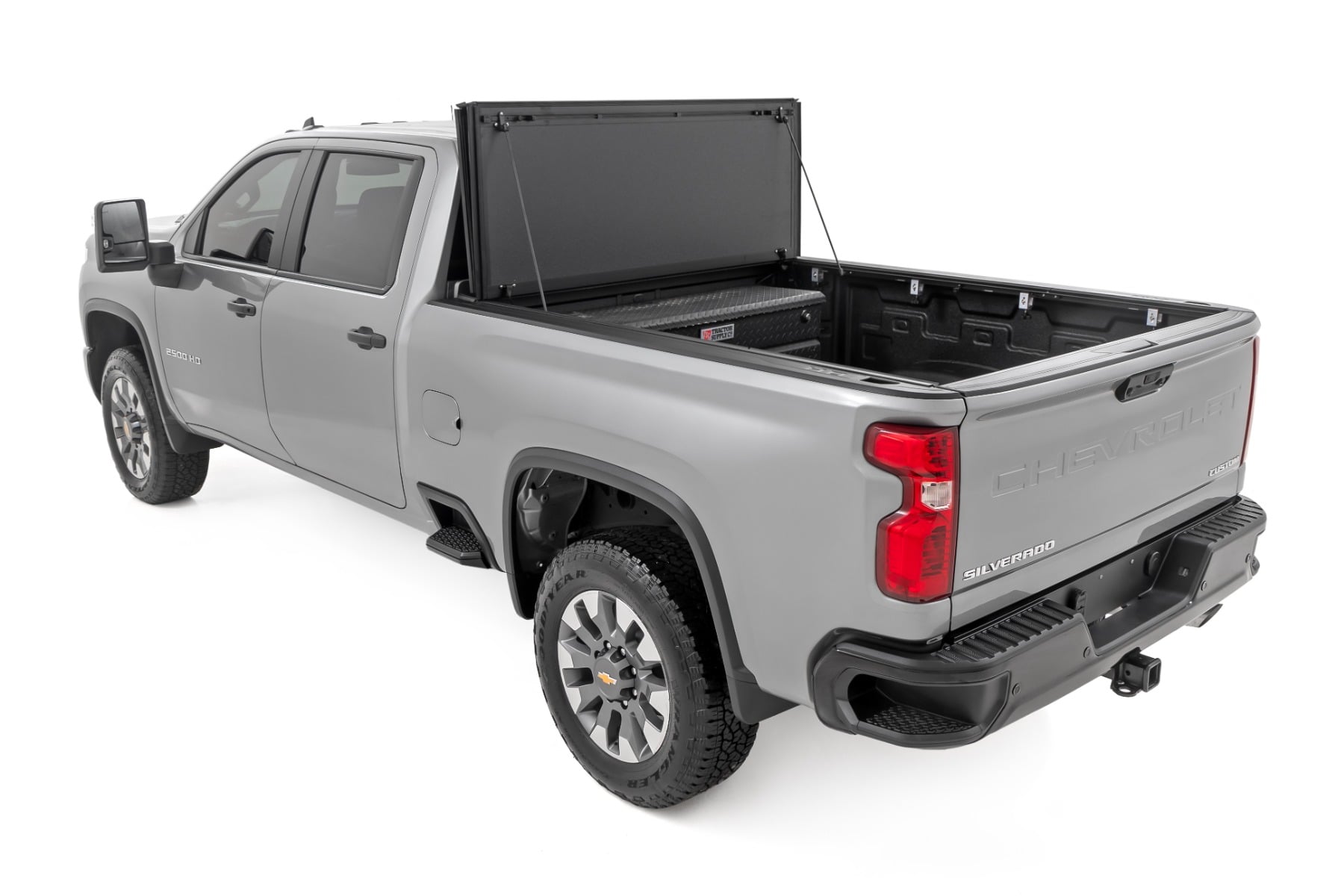 Hard Tri-Fold Flip Up Bed Cover 6 Foot 9 Inch Bed Chevy/GMC Silverado/Sierra 2500HD/3500HD (20-26) Rough Country