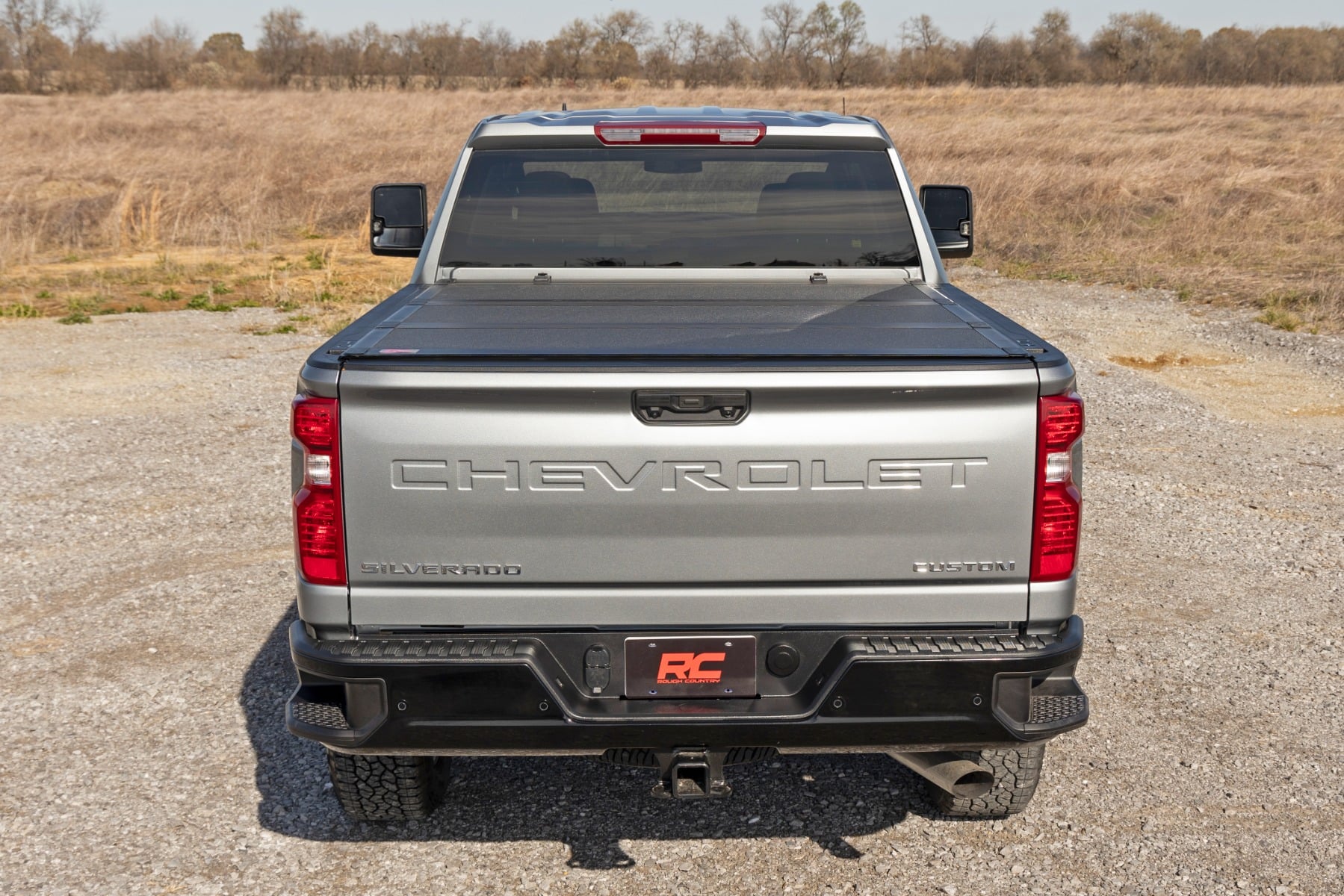 Hard Tri-Fold Flip Up Bed Cover 6 Foot 9 Inch Bed Chevy/GMC Silverado/Sierra 2500HD/3500HD (20-26) Rough Country