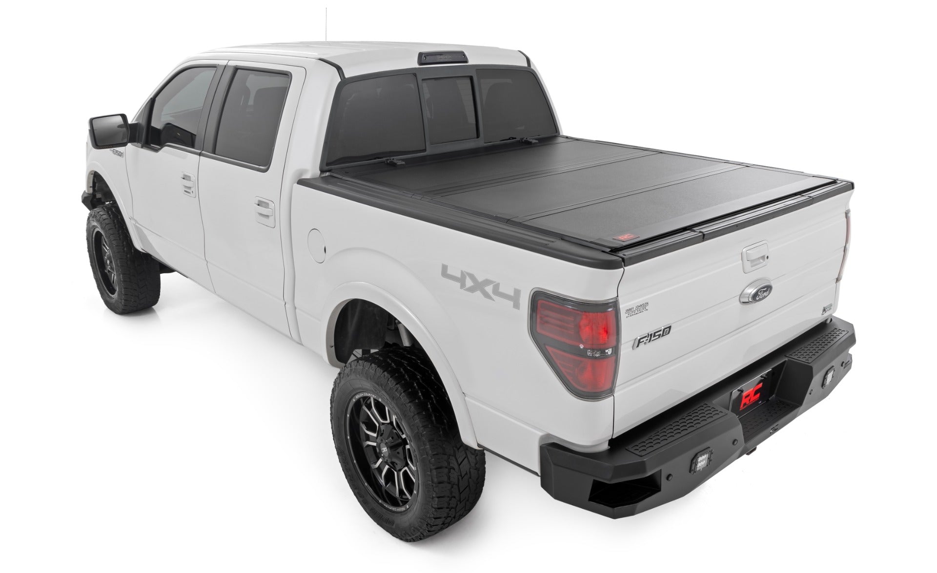 Hard Tri-Fold Flip Up Bed Cover 5 Foot 7 Inch Bed Ford F-150 2WD/4WD (2004-2014) Rough Country