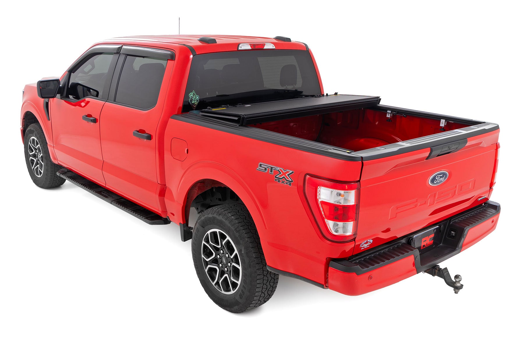 Hard Tri-Fold Flip Up Bed Cover 5 Foot 7 Inch Bed Ford F-150 2WD/4WD (2015-2020) Rough Country