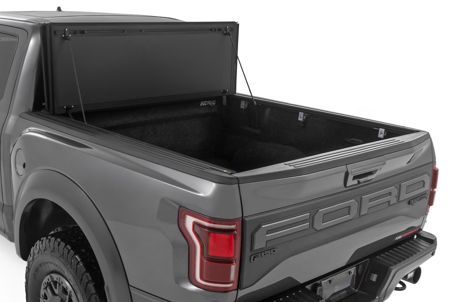 Hard Tri-Fold Flip Up Bed Cover 5 Foot 7 Inch Bed Ford F-150 (21-26)/F-150 Lightning (22-26) Rough Country
