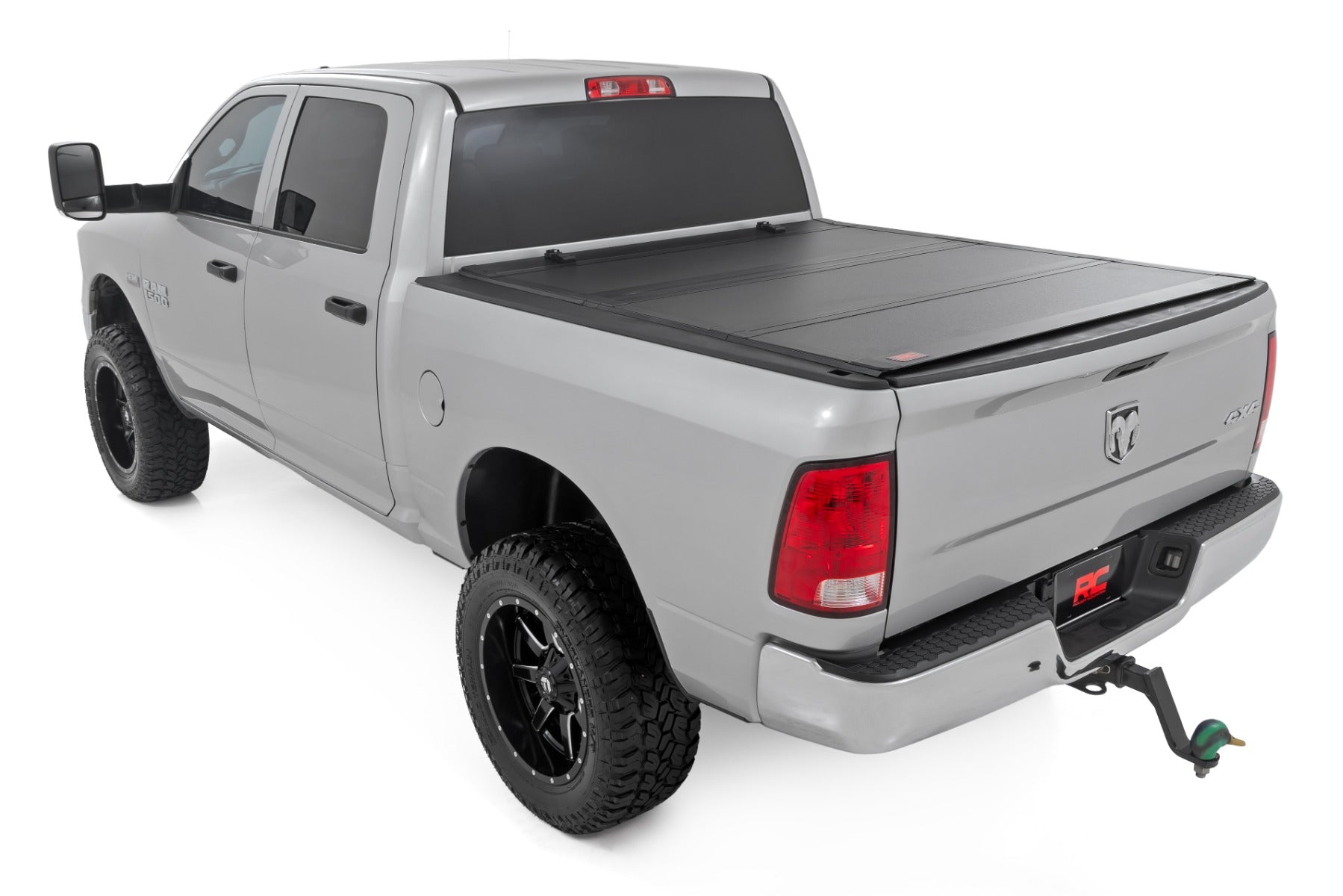 Hard Tri-Fold Flip Up Bed Cover 5 Foot 7 Inch Bed Ram 1500 2WD/4WD (2009-2018 & Classic) Rough Country