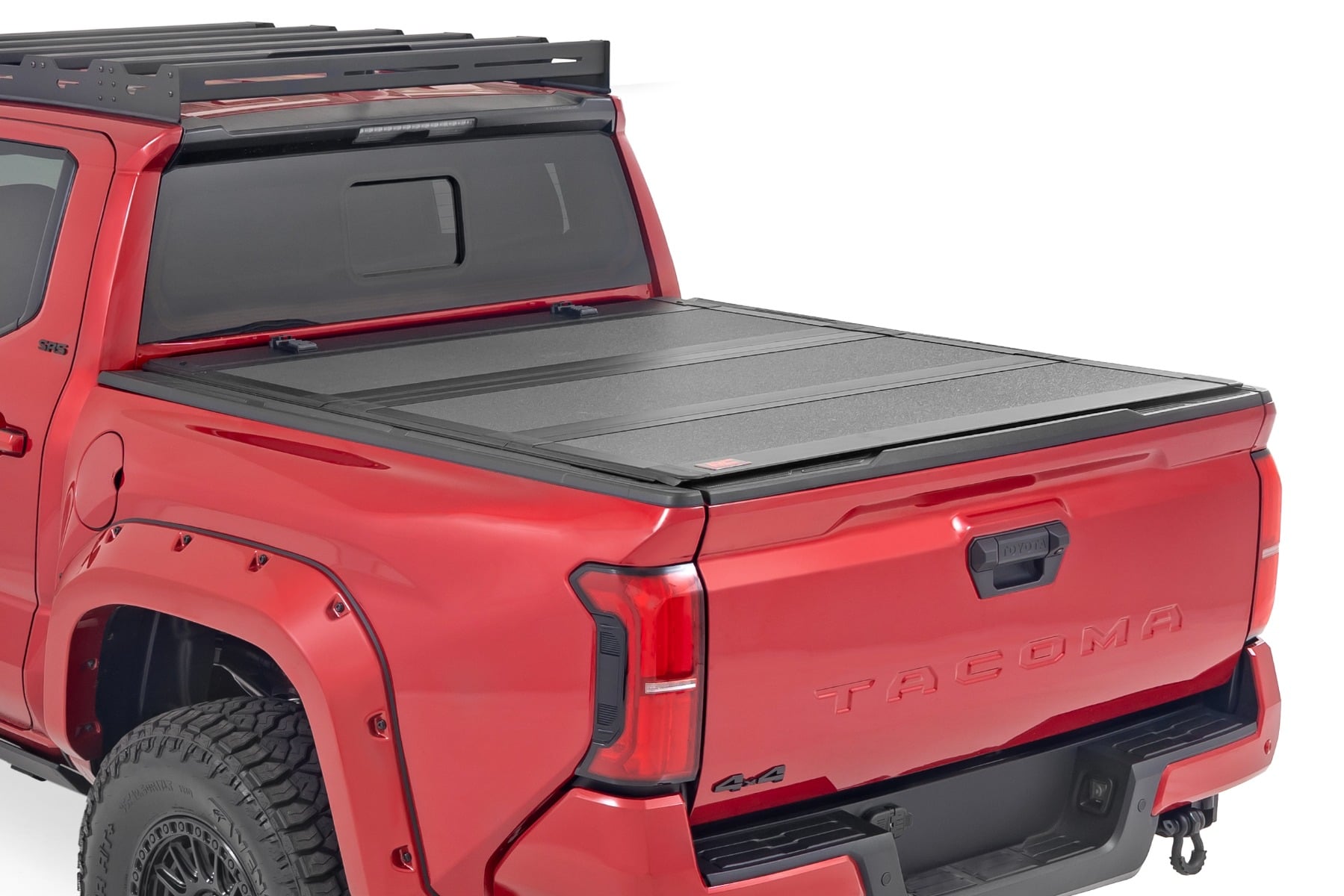 Hard Tri-Fold Flip Up Bed Cover 5 Foot Bed Toyota Tacoma 2WD/4WD (2024-2026) Rough Country