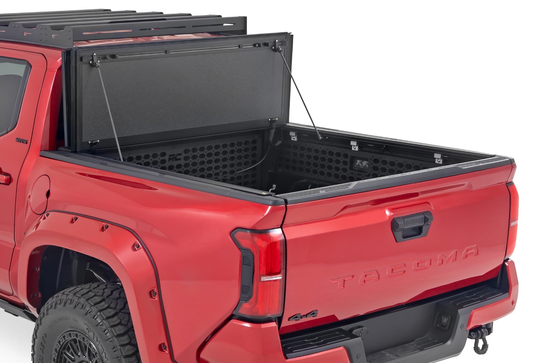 Hard Tri-Fold Flip Up Bed Cover 5 Foot Bed Toyota Tacoma 2WD/4WD (2024-2026) Rough Country