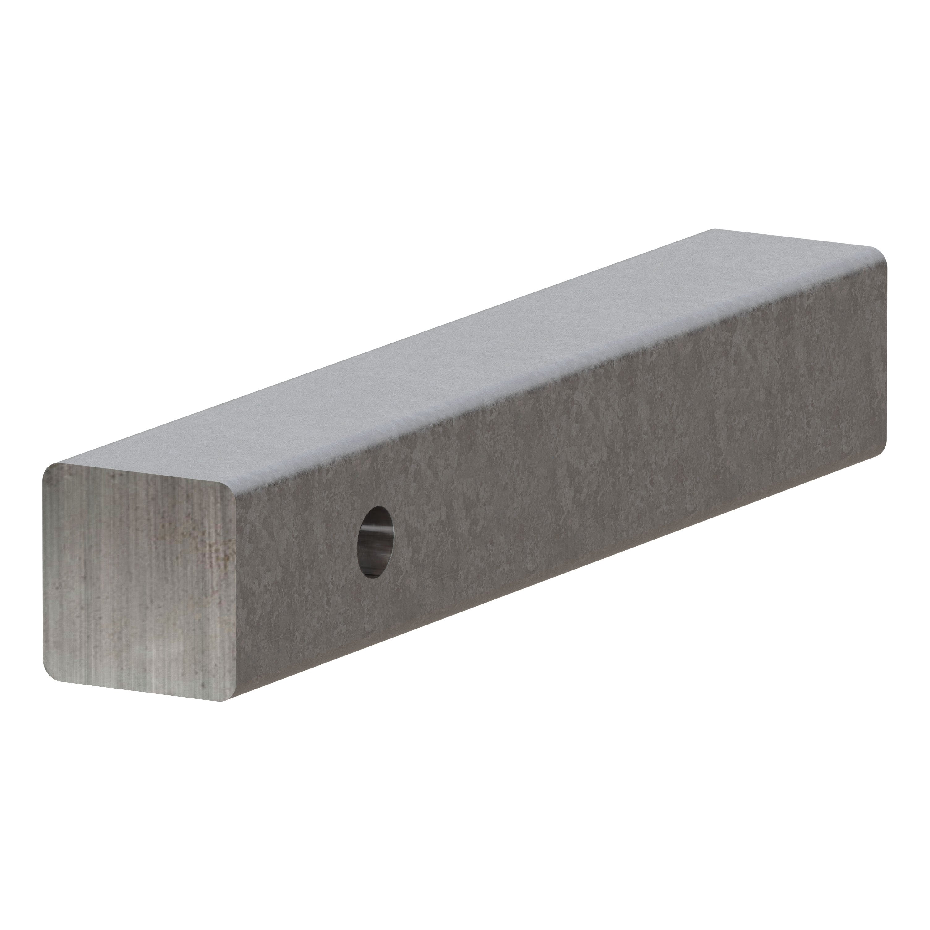 CURT 2-Inch x 12-Inch Weld-On Raw Steel Trailer Hitch Bar Shank Model 49530