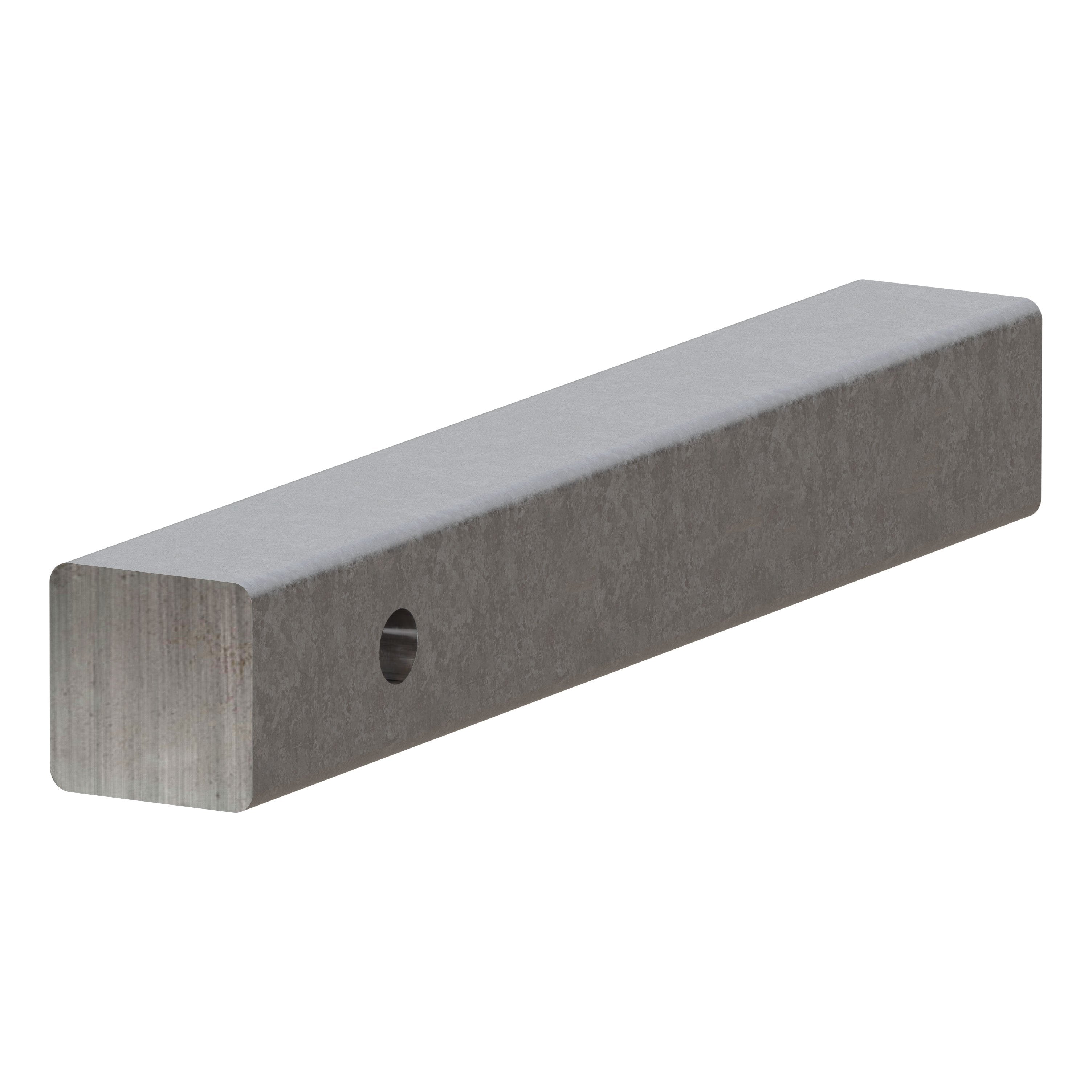 CURT 2-Inch x 14-Inch Weld-On Raw Steel Trailer Hitch Bar Shank Model 49531