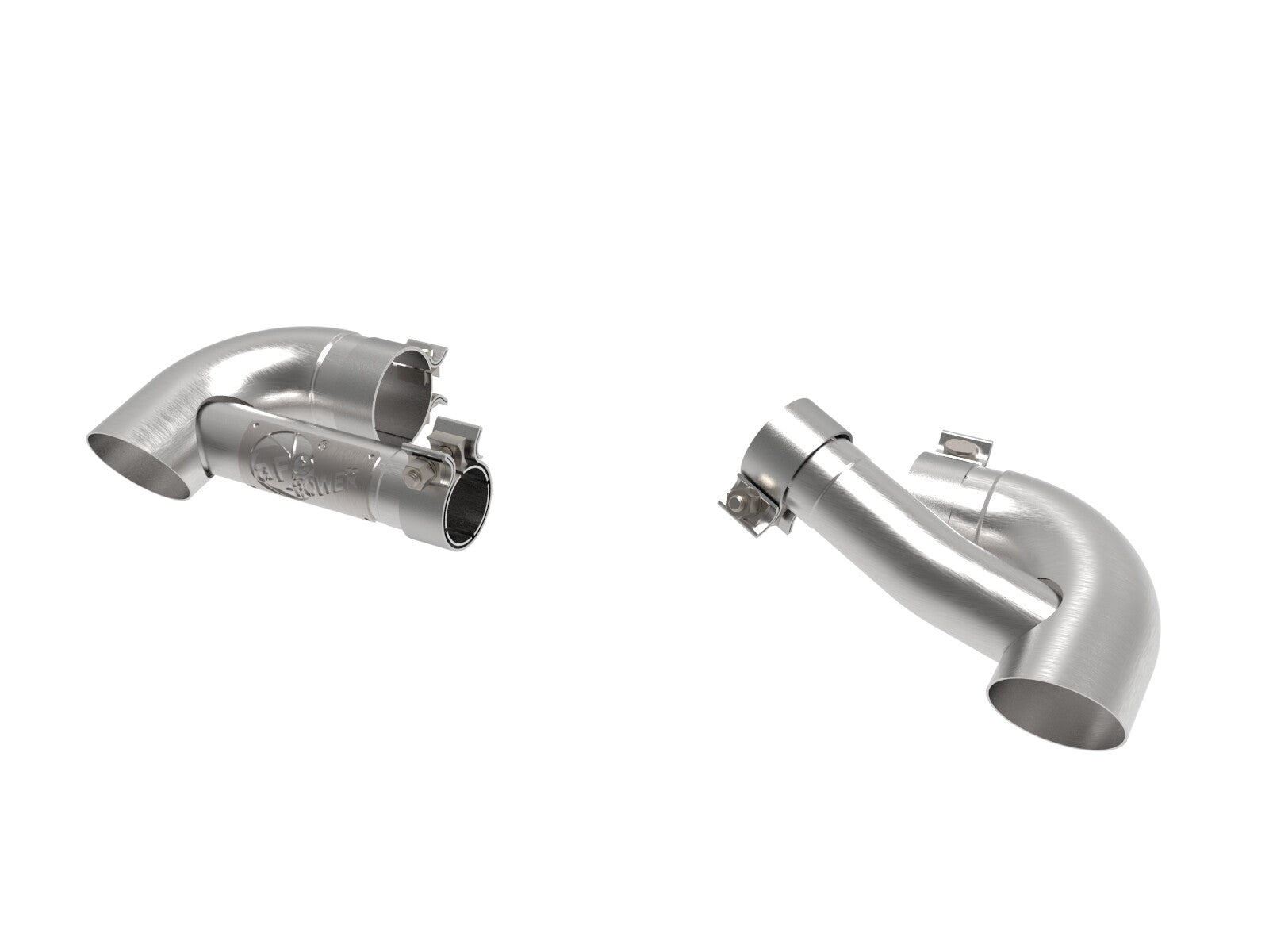 Mach Force-Xp 304 Stainless Steel OE Replacement Exhaust Tips Brushed Jeep Wrangler 392 21-26 V8-6.4L aFe Power