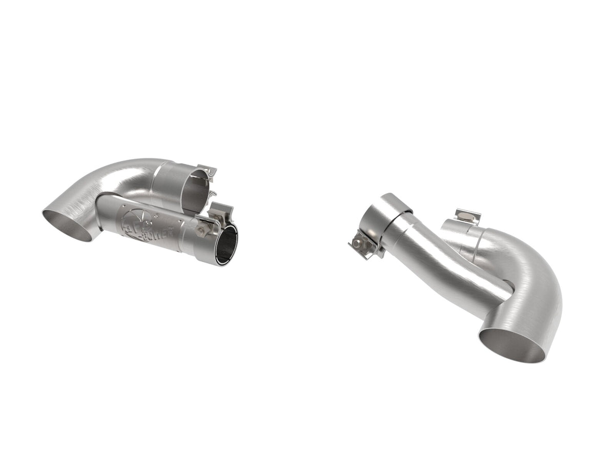 Mach Force-Xp 304 Stainless Steel OE Replacement Exhaust Tips Brushed Jeep Wrangler 392 21-26 V8-6.4L aFe Power
