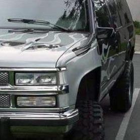 1988-1998 Chevrolet Silverado fenders showcasing a sleek design, perfect for truck customization and upgrades.