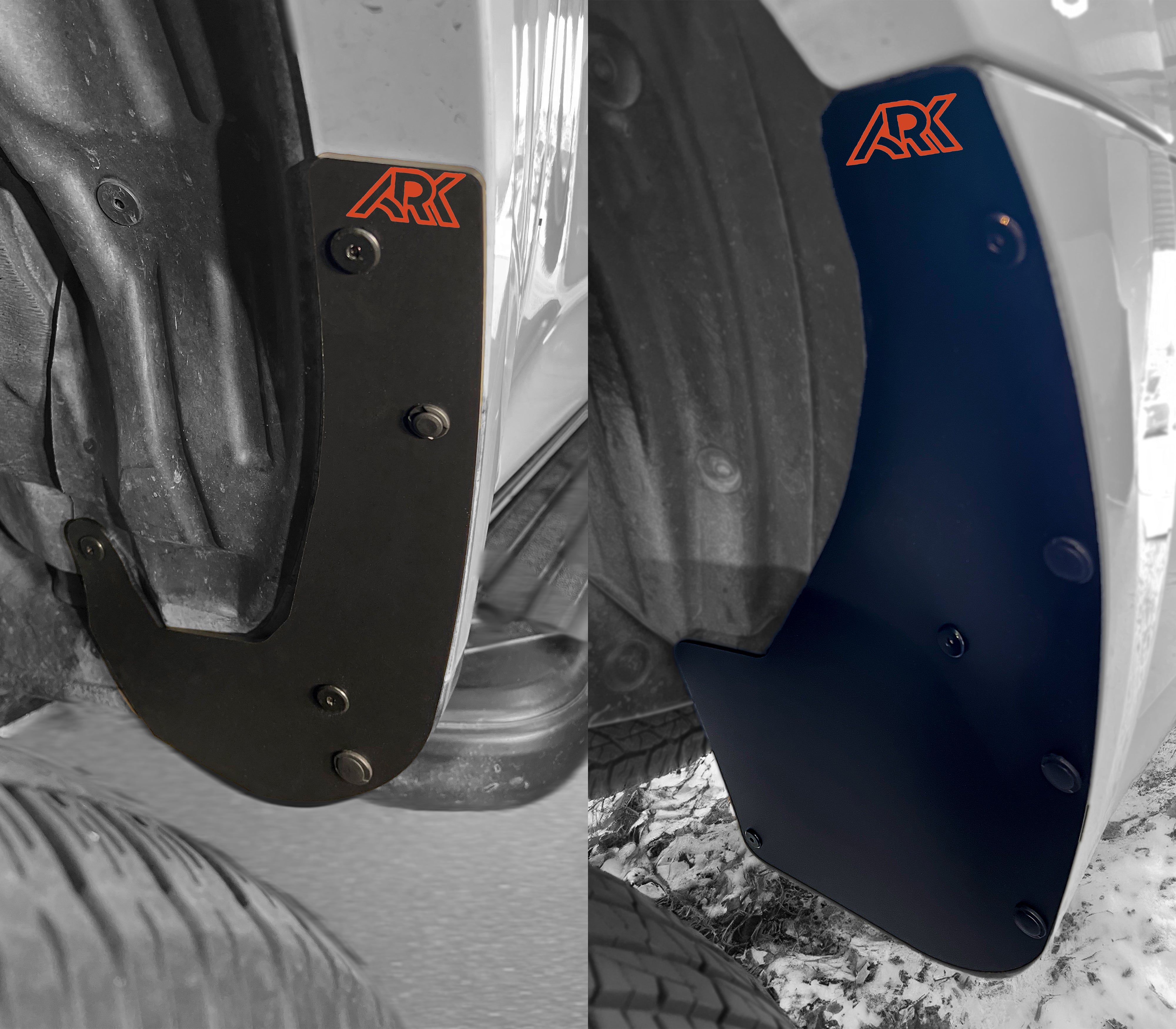 TriXpoly splash guards for 2010-2024 Toyota 4Runner, designed to protect against mud and debris with a sleek finish.