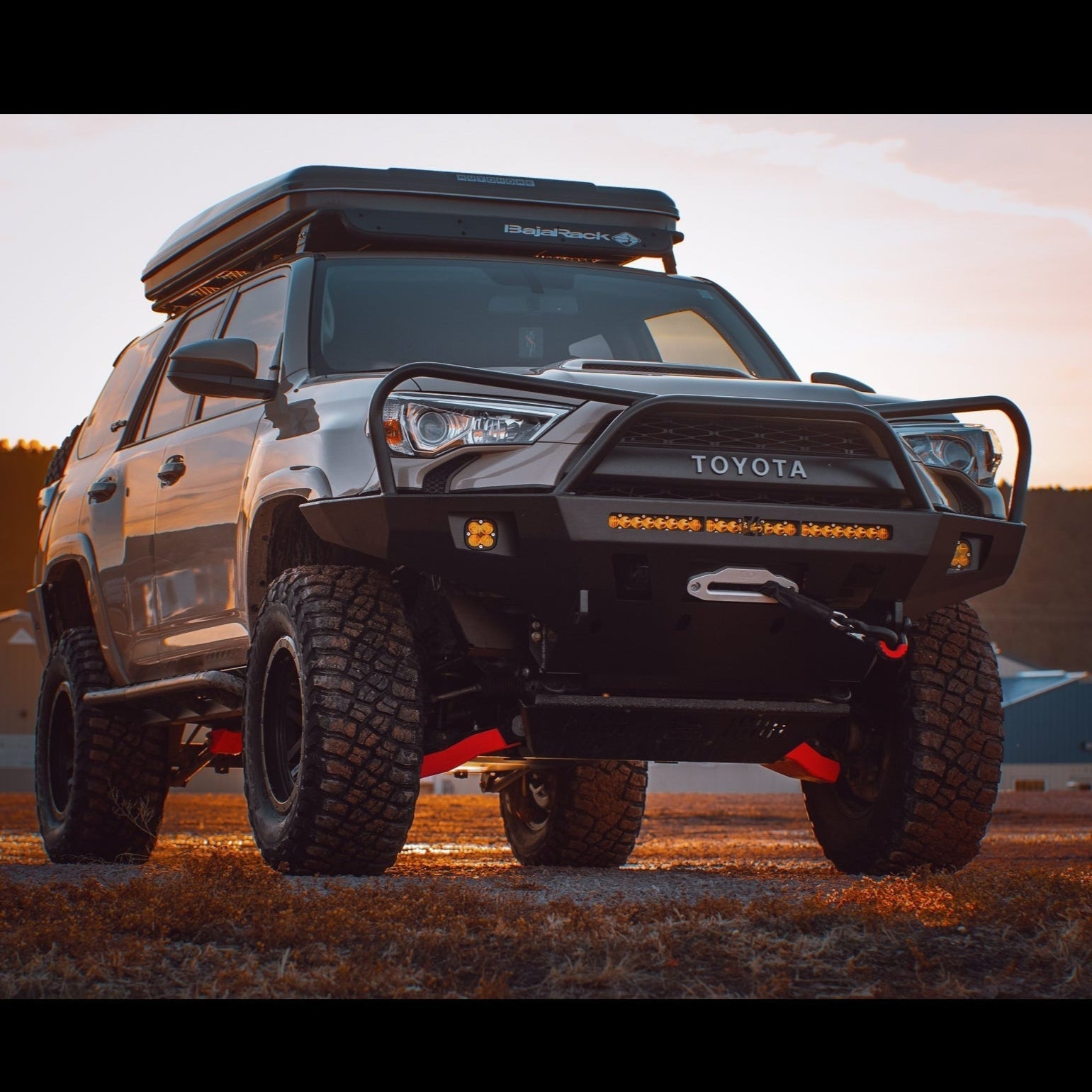 4Runner Overland Series Front Bumper for 5th Gen models (2014-2024) enhances off-road capability and protection.