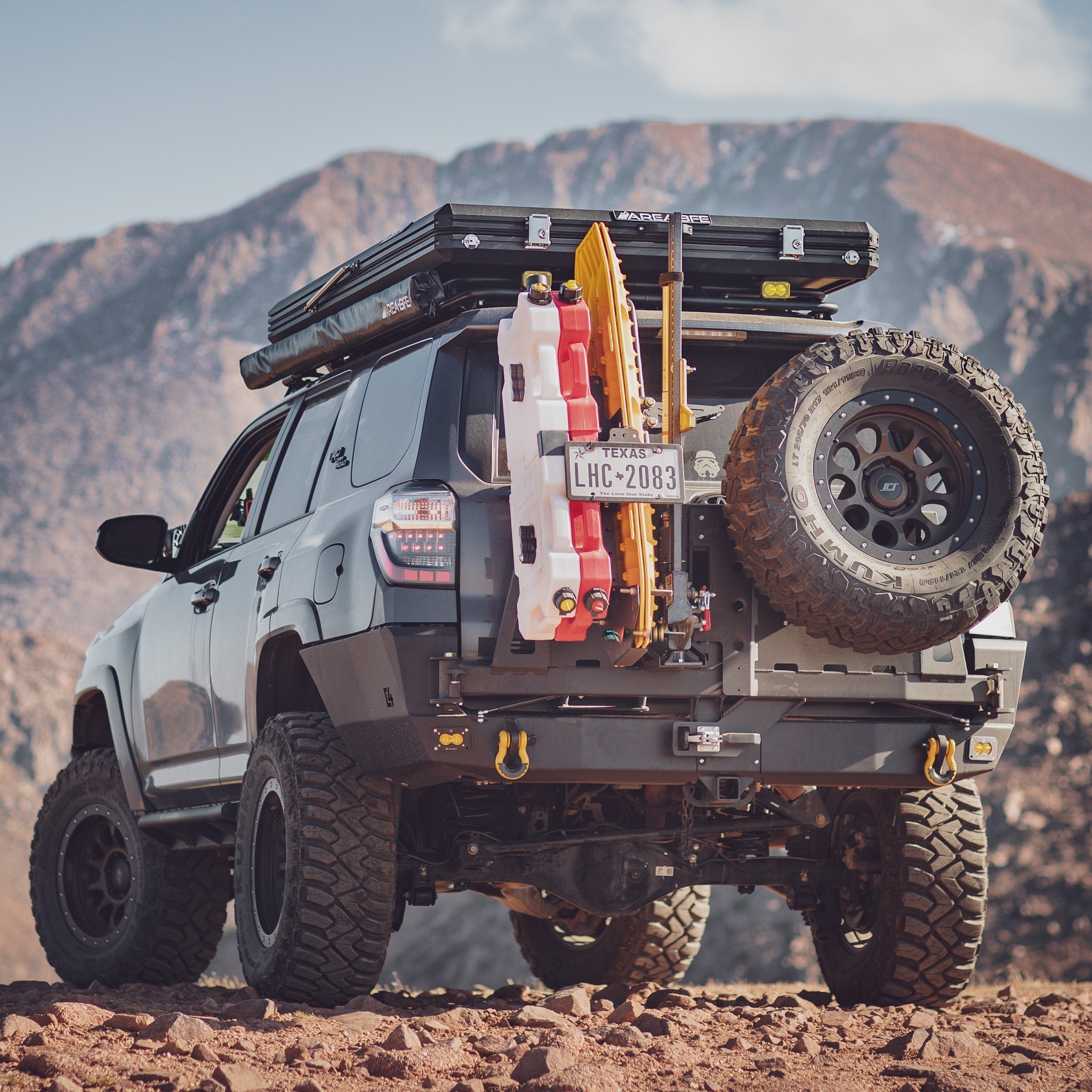 4Runner Overland Series rear bumper for 2010-2024 models, designed for offroad durability and utility.