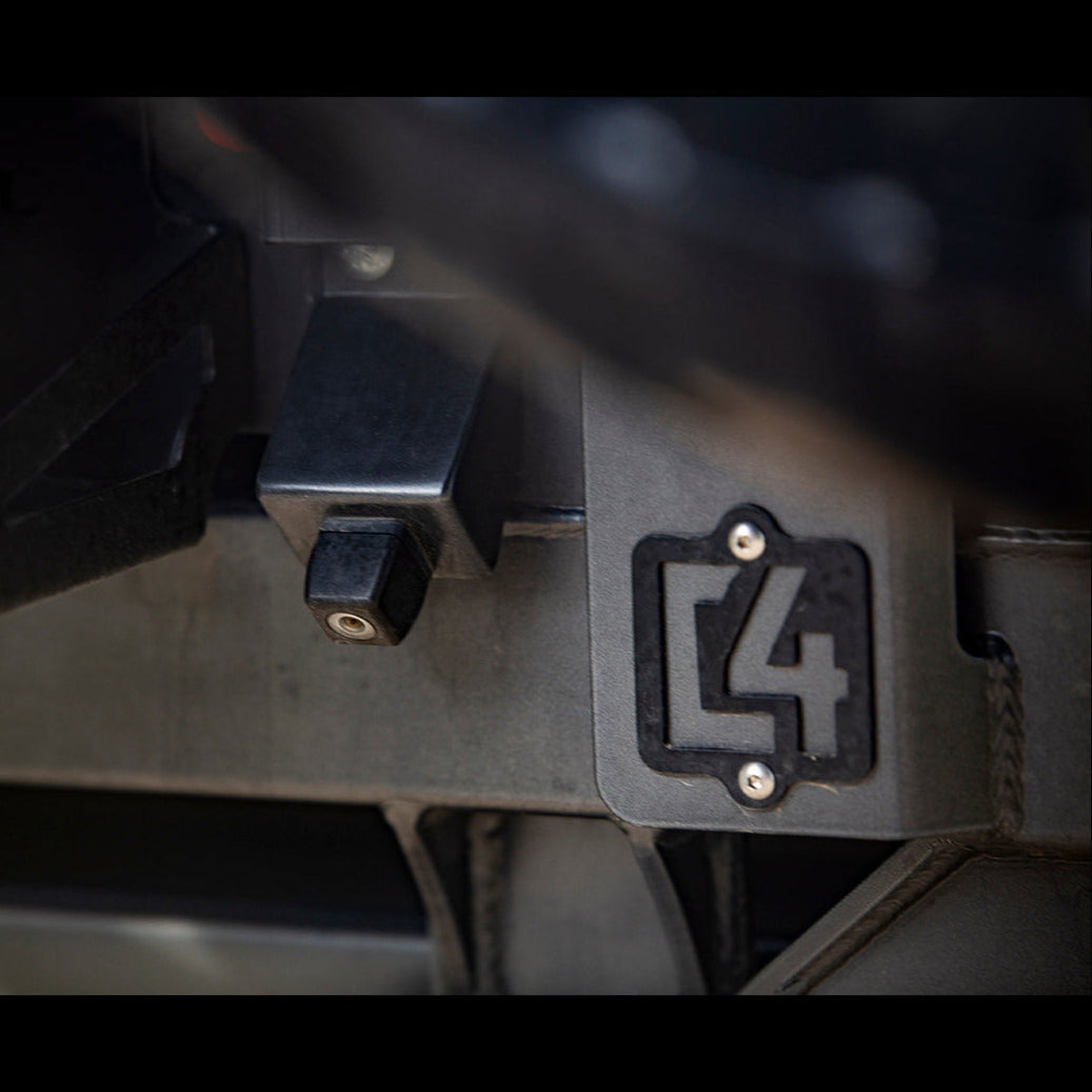 4Runner Overland Series rear bumper detail for 5th Gen models, showcasing robust construction and design features.