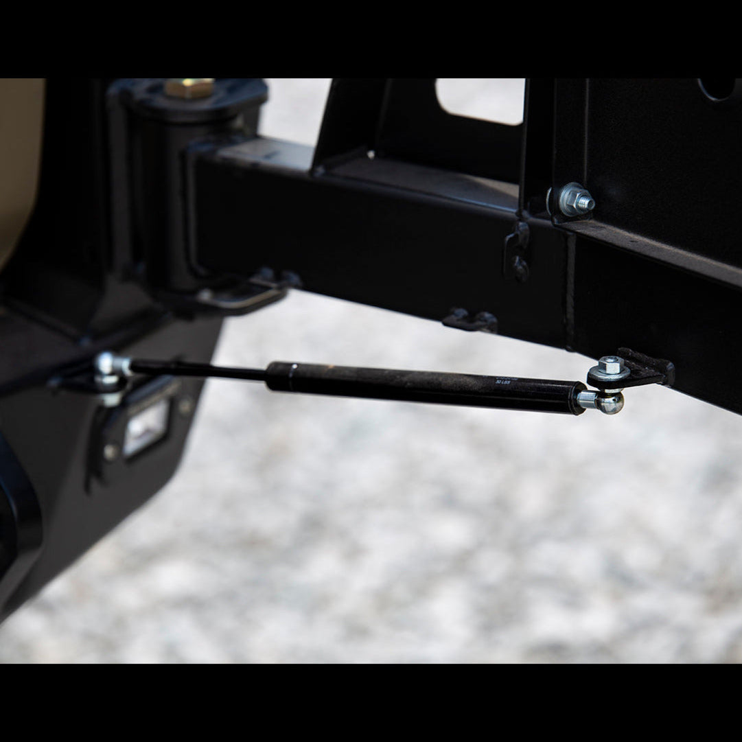 4Runner Overland Series rear bumper detail for 5th Gen models, showcasing a robust gas strut mechanism.