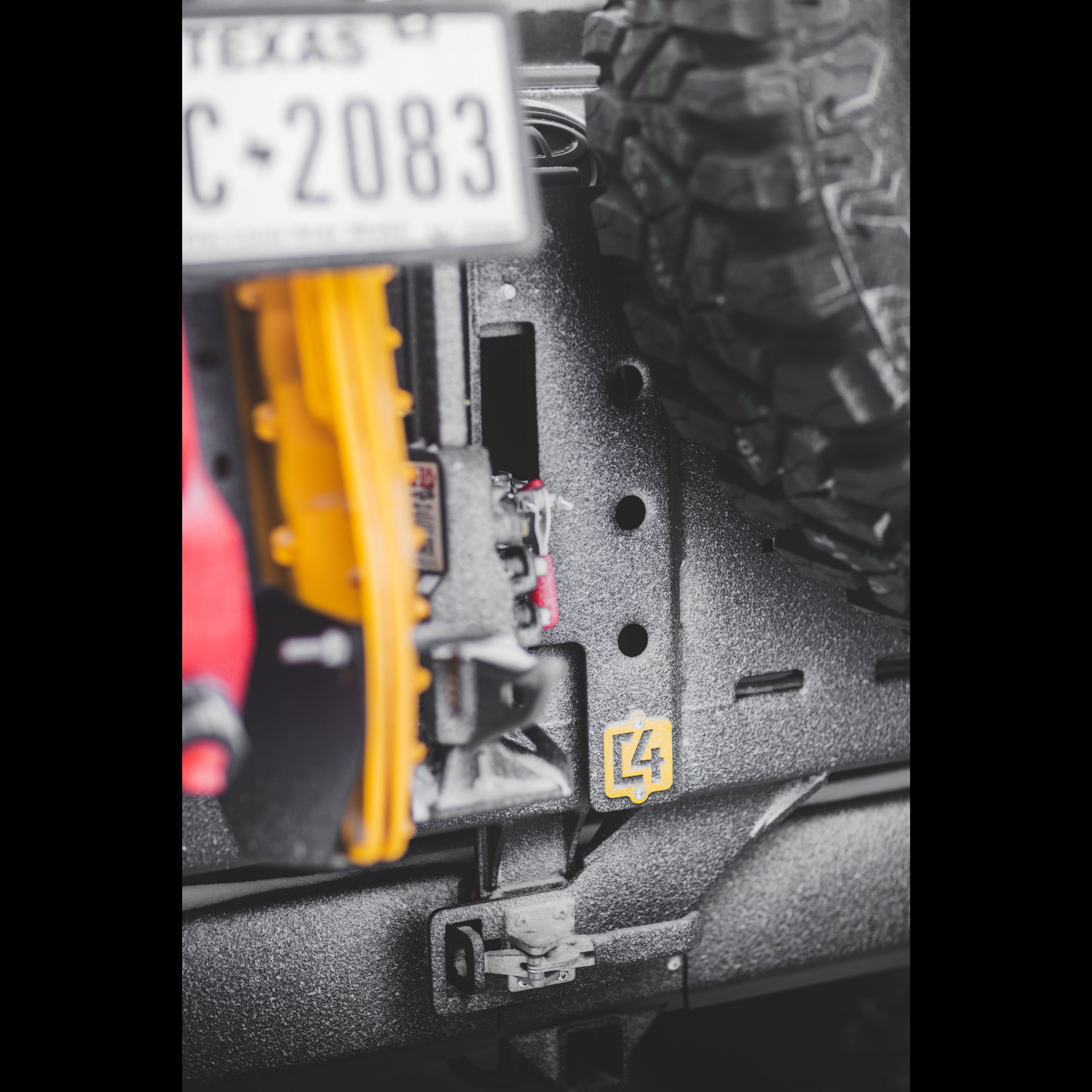 4Runner Overland Series rear bumper for 5th Gen models, showcasing durable construction and offroad-ready features.