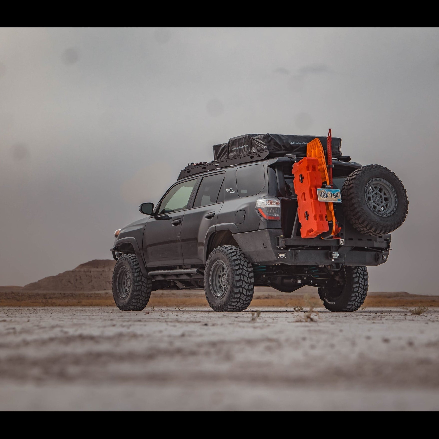 4Runner Overland Series rear bumper for 2010-2024 models, showcasing rugged design and off-road capabilities.